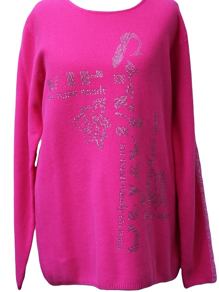 Barbara Lebek Strickpullover, rosa 55130002
